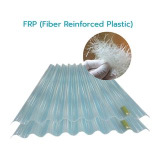 WELLINGTAN แผ่นโปร่งแสงสังกะสี ขนาด 0.5มม.x60ซม.x240ซม.สีฟ้า