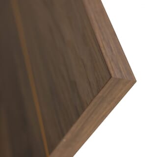 WELLINGTAN ประตูภายนอก UPVC บานทึบเซาะร่อง รุ่น UPVC-WEFU18-4 ขนาด 80x200ซม. สีวอลนัท (เจาะลูกบิด)