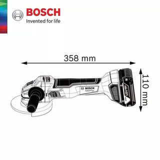 BOSCH เครื่องเจียร์ 4นิ้ว ไร้สาย Brushless 18V GWS18V-10 (เฉพาะเครื่อง)