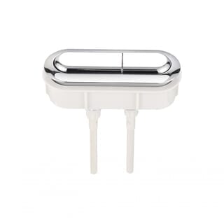 Verno ชุดปุ่มกดชำระทรงแคปซูล 2 ระบบ รุ่น PQS-C2424C  ขนาด 100x30 มม. 