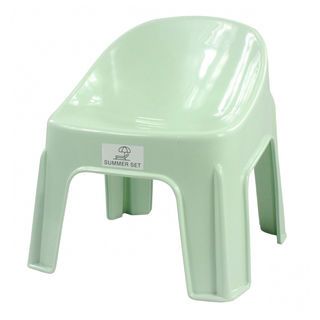 SUMMER SET เก้าอี้พลาสติกพนักพิง  รุ่นแฟนซี FT-224/A สีเขียว