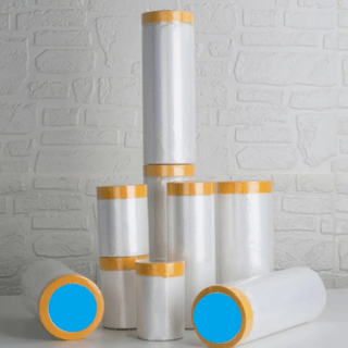 HUMMER พลาสติกปิดเพื่อป้องกันฝุ่นและสี HDPE 7Micron 110ซม. X 20 เมตร 