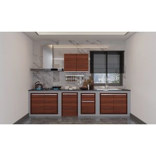 MJ ตู้ลิ้นชักบานทึบตรง(2ชั้น) 48x60x71 ซม. SAV-F604-WN สีวอลนัท