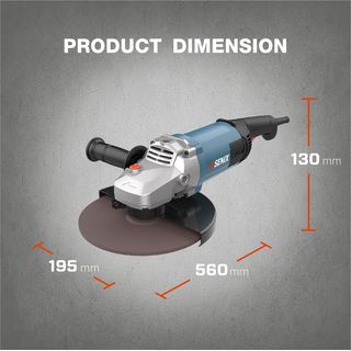 SENIX เครื่องเจียรไฟฟ้า 7 นิ้ว 2,200W รุ่น PAE22.0-M1-EU สีน้ำเงิน - ดำ