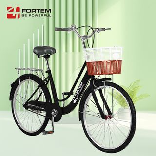 (1/2)FORTEM จักรยานแม่บ้าน รุ่น DAWN-05 ขนาด 26 นิ้ว สีดำ