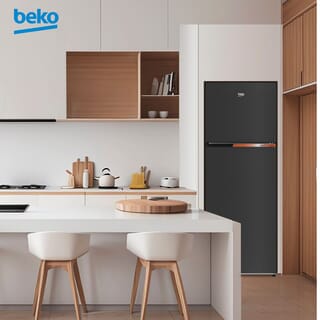 BEKO ตู้เย็น 2 ประตู 14.3 คิว รุ่น B3RDNT445I10HFSK สี Dark Inox