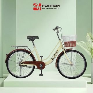  FORTEM จักรยานแม่บ้าน รุ่นDAWN-03 ขนาด 24นิ้ว สีเหลือง