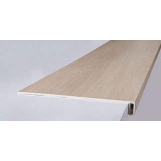 Tapio แผ่นพื้นบันไดSPC 30x120x5 ซม. รุ่น6589 สีไม้แอชไวท์