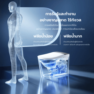 Verno สุขภัณฑ์อัจฉริยะ รุ่น Pro Hygiene M8 4.8L