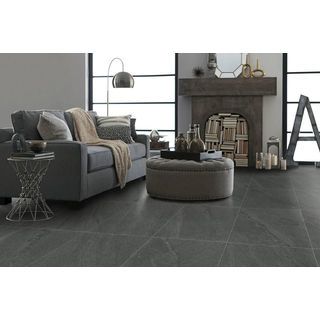 La Arezza กระเบื้องพอร์ซเลน 60X60  Lofta   ซาฮาล่า แบล็ค  G6004 Matt (4P) Random