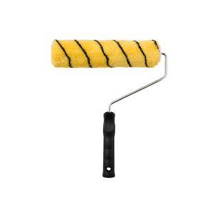 PRO Renovator ลูกกลิ้งทาสีพร้อมด้าม 10นิ้ว (ขนยาว12มม.) รุ่น GBH-RSPR-3 สีเหลือง-ดำ
