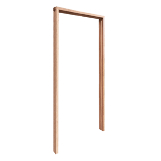 GREATWOOD วงกบประตูไม้จริง FJ 80x200ซม. ทำสี