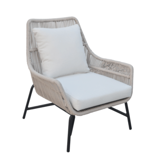 SUMMER SETเก้าอี้ outdoor อลูมิเนียม TACHAI ขนาด 88x83x85 ซม. สีเบจ