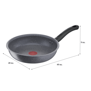 TEFAL กระทะก้นแบน 28 ซม. COOK HEALTHY รุ่น G1340695