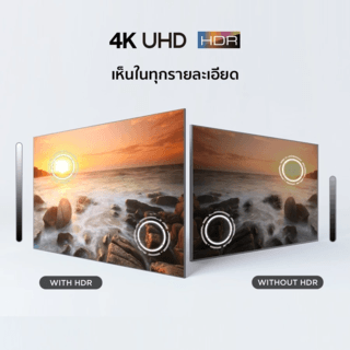 TCL UHD Google TV ขนาด 55 นิ้ว รุ่น 55V6B สีดำ