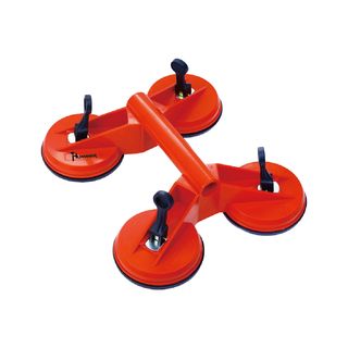 HUMMER ตัวดูดกระจกพลาสติก 4 ขา รุ่น JCH015  สีแดง