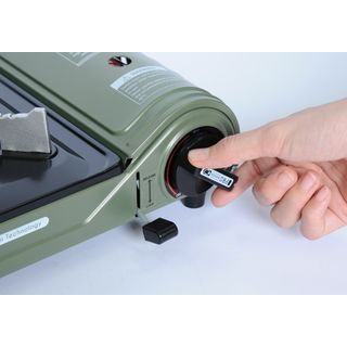 FIGTHER เตาพกพา JUNGLE สีเขียว-ดำ