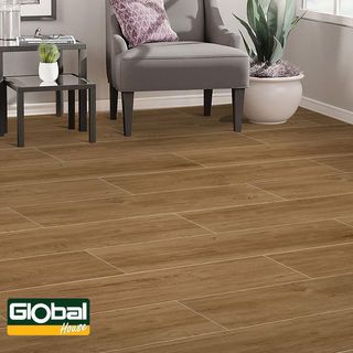 Marbella กระเบื้องเซรามิคปูพื้น 15x90 ซม. DGD915617 สีไม้วอลนัท Satin (8P) 1.08 ตร.ม./กล่อง