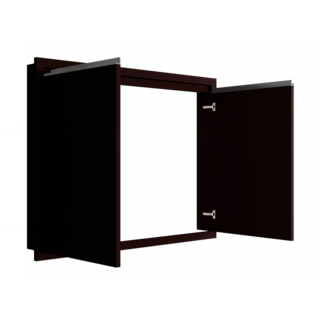 MJ บานซิงค์คู่ รุ่น X-S6080X-DC ขนาด 66x86 ซม. สีดาร์กช็อค