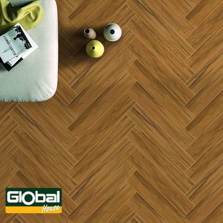 Marbella กระเบื้องเซรามิคปูพื้น 15x90 ซม. DGD915763 สีไม้โอ๊ค Satin (8P) 1.08 ตร.ม./กล่อง