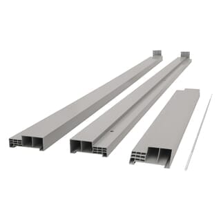 WELLINGTAN วงกบ UPVC รุ่น HTG170180F ขนาด 70x180 ซม. สีเทา