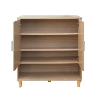 DELICATO ตู้รองเท้า รุ่นริโอ ขนาด 80x39.4x91.1ซม. สีบีช