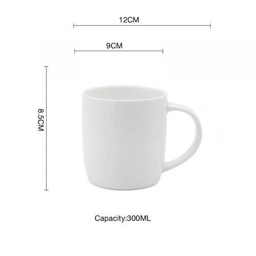 AILO แก้วเซรามิค 9 ซม. 300 มล. DAINA สีขาว