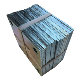 เหล็กแผ่นตัดกัลวาไนซ์เจาะรู  7x7 นิ้ว 6 มม.