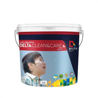 Delta สีน้ำอะครีลิค เดลต้า คลีน&แคร์ ทาภายใน ด้าน เบส A 9 ลิตร