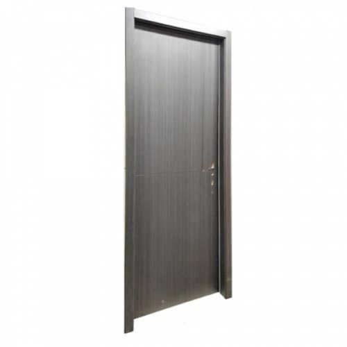 Holztur ชุดประตูปิดผิวเมลามีนพร้อมวงกบและดิจิตอลล็อค รุ่น X-009 ขนาด 88x216ซม. สีเทา