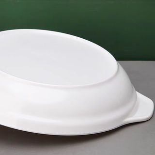 ADAMAS จานเซรามิค 9 นิ้ว DIANA สีขาว