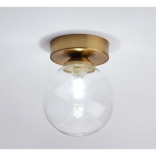 EILON โคมติดผนังทรงกลม ขั้ว G9 รุ่น GDD-8769 ฐานสีทอง โคมสีใส