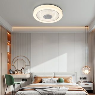 EILON โคมไฟเพดาน LED Smart Bluetooth RGB 2x35W รุ่น LYX012 ปรับได้ 3 แสง พร้อมรีโมท