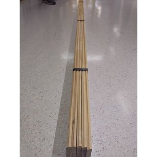 GREAT WOOD ฝ้าระแนงไม้ ไม้ยางพาราจ๊อยส์ CC (1x5) 1/2