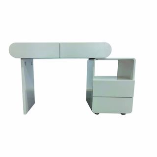 (1/2)DELICATO โต๊ะเครื่องแป้ง รุ่น NOVA ขนาด 123x42x57 ซม. สีขาว 