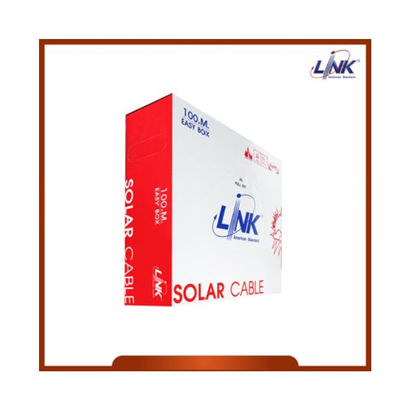 LINK สายไฟโซล่าร์เซลล์ PV ขนาด 4.0 mm2 TUV EN50618 รุ่น CB-1040B-1 (100 M./Box) สีดำ