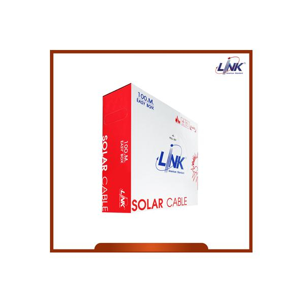 LINK สายไฟโซล่าเซลล์ PV ขนาด 4.0 mm2 TUV EN50618 รุ่น CB-1040R-1 (100 M./Box) สีแดง