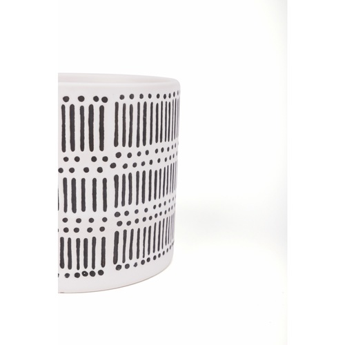 Tree O กระถางเซรามิก รุ่น 4ZR-007 สีดำ