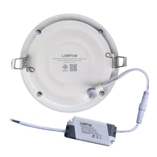 LAMPTAN โคมดาวน์ไลท์ LED แบบฝังหน้ากลม 6นิ้ว 12W รุ่นแอ๊ดจัสท์ 3แสง