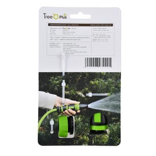 Tree O Plus ชุดหัวฉีดพลาสติกพรีเมียมแบบบิดปรับ2รูปแบบ สำหรับก๊อกสนาม3/4“-1” รุ่นGLB-8202-0 สีเขียวดำ
