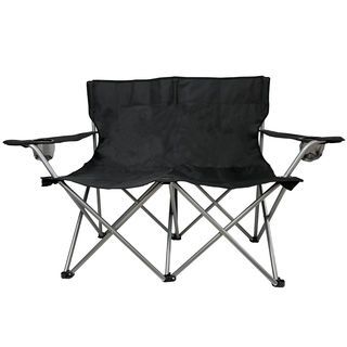 SUMMER SET เก้าอี้แคมป์ปิ้ง 2 ที่นั่ง รุ่น YOKO-08 100x50x80ซม. สีดำ