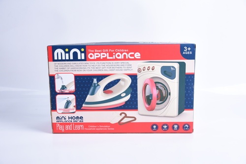 TOYS ของเล่นเครื่องซักผ้าพร้อมเตารีด#6712B ขนาด(37.6x13.4x23.4ซม.)