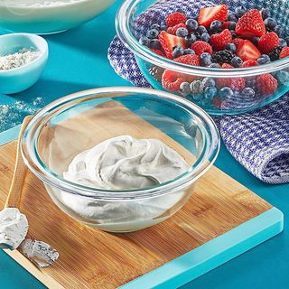 ADAMAS ชามแก้ว 9.5 นิ้ว BELL สีใส