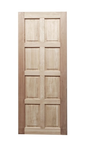 GREATWOOD ประตูไม้มะฮอกกานี บานทึบ 8ฟัก 80x200ซม.