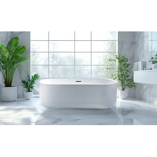 อ่างอาบน้ำตั้งลอยอะครีลิก รุ่น โซระ H5207 ขนาด 75x170x58 ซม.