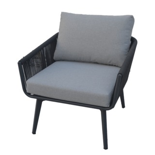 SUMMER SETเก้าอี้ outdoor อลูมิเนียม Similan ขนาด 76x80x71 ซม. สีเทาอ่อน