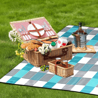 SUMMER SET เสื่อปิคนิค รุ่น Curt ขนาด 150x200cm สีน้ำเงิน