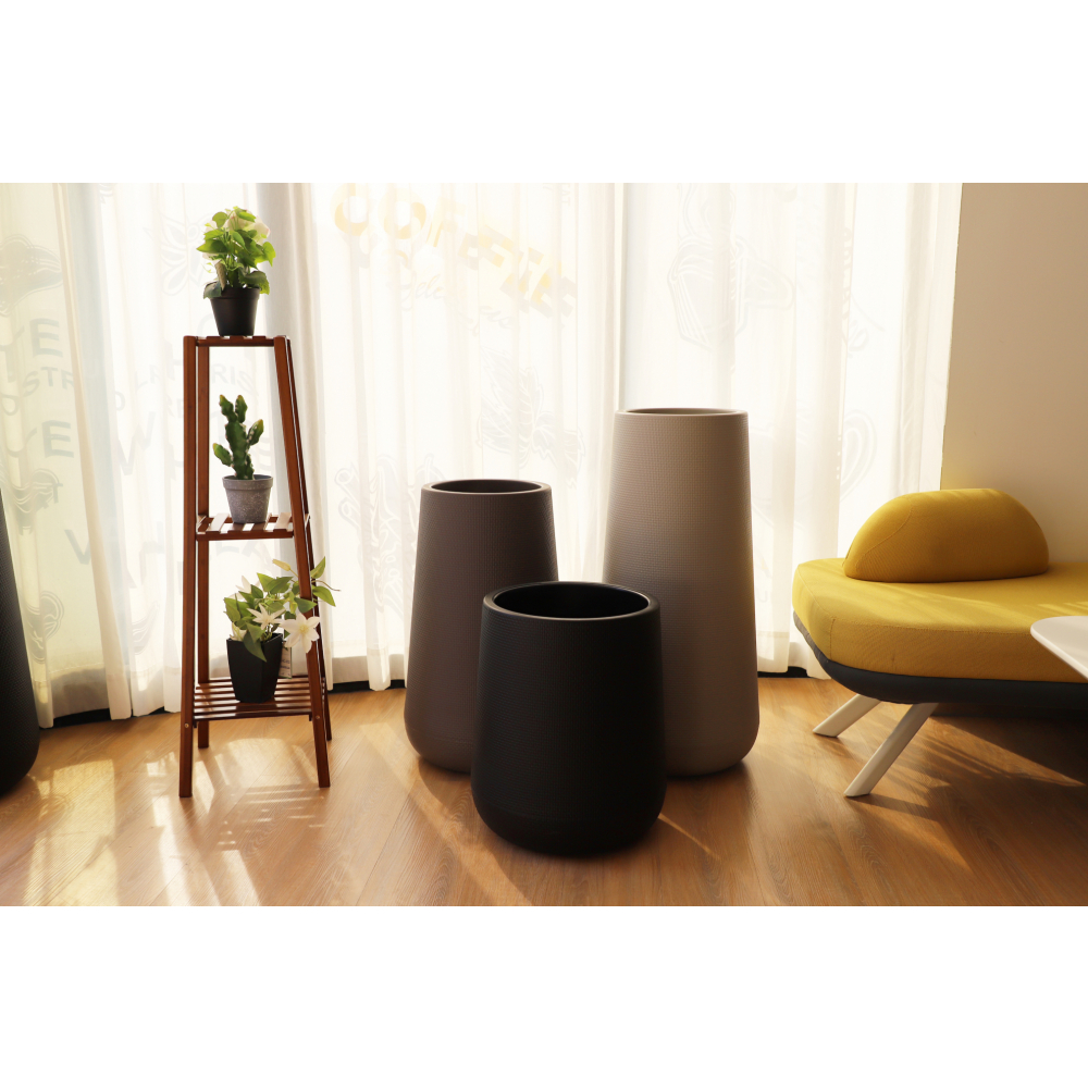 Tree’O กระถางต้นไม้พลาสติก รุ่น 6KD9976N-BN ขนาด XL สีน้ำตาล