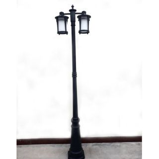 EILON โคมไฟสนาม 2*E27 สูง 198cm รุ่น RH108P/2 สีดำ