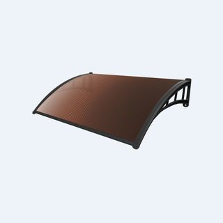 WELLINGTAN ชุดกันสาดโพลีคาร์บอเนต NWT20-1 ขนาด 60x100 ซม. 6มม. สีชา